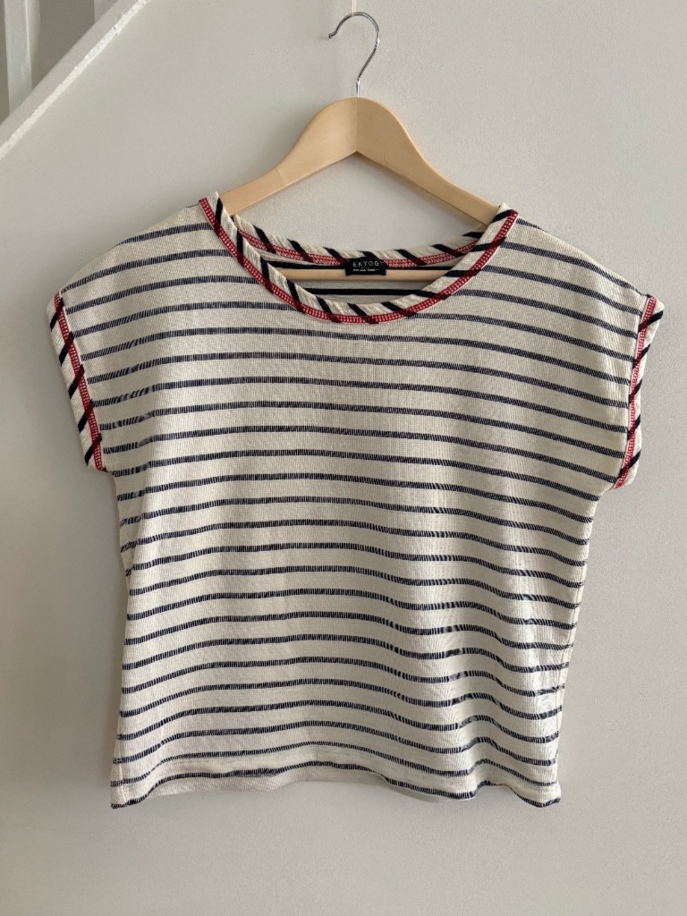Ekyog French Classic Blue and White Striped Top